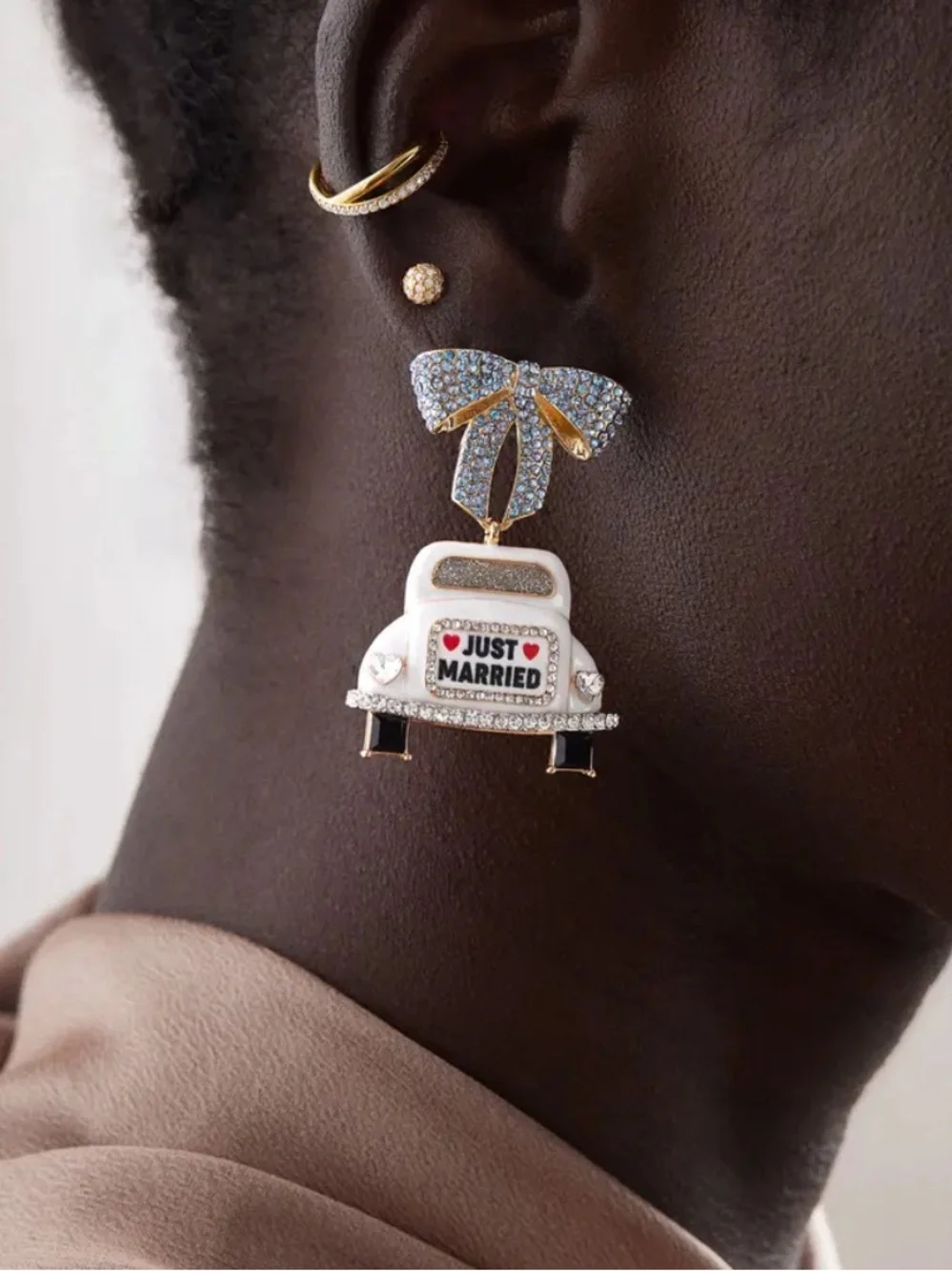 Baublebar Just Married Car Statement Earrings - Picture 2 of 4